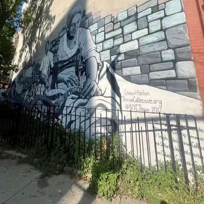 "Stone Wall Figure Mural" by thrive collective in New York