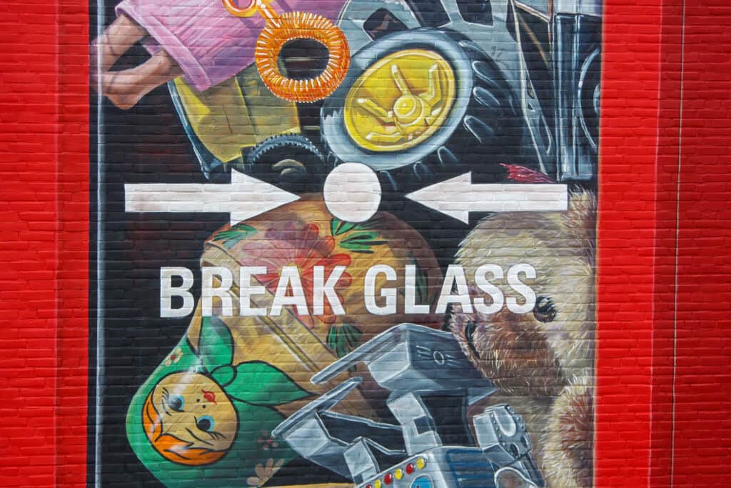 "In case of lost childhood, break glass" by If Walls Could Speak in Amsterdam