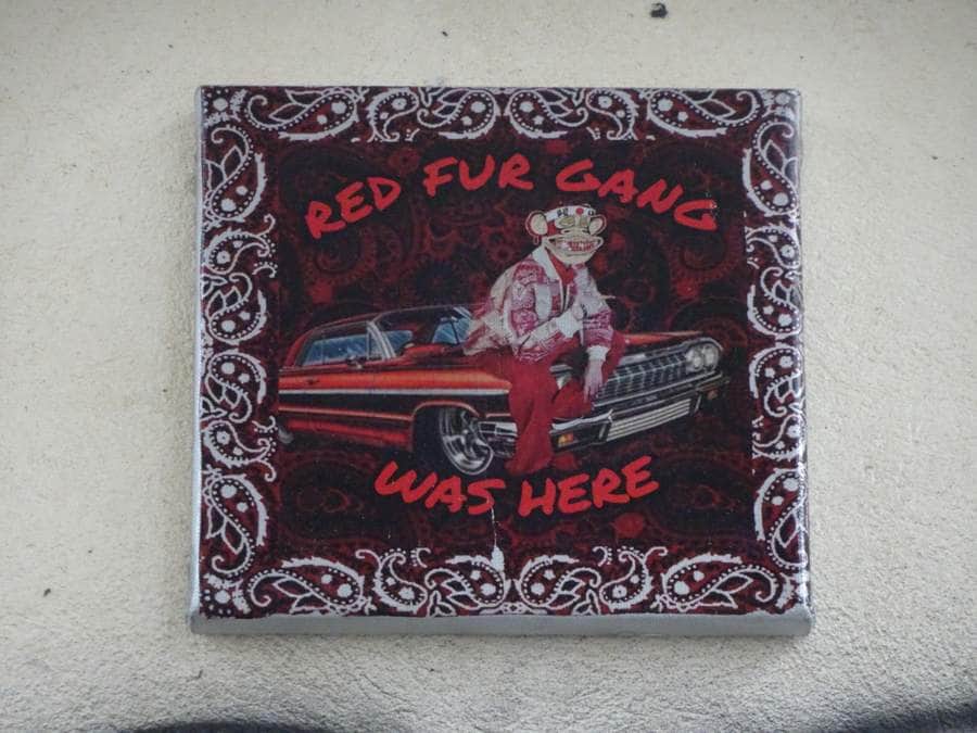 Untitled street art by Red Fur Gang in Paris