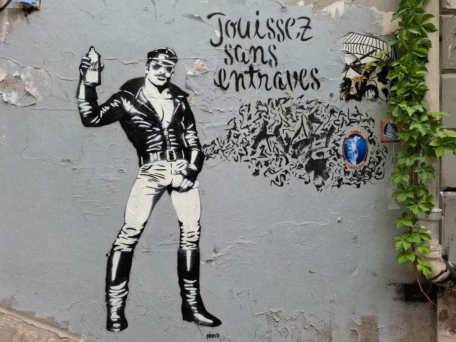 "Jouissez sans entraves" by Plan B in Paris