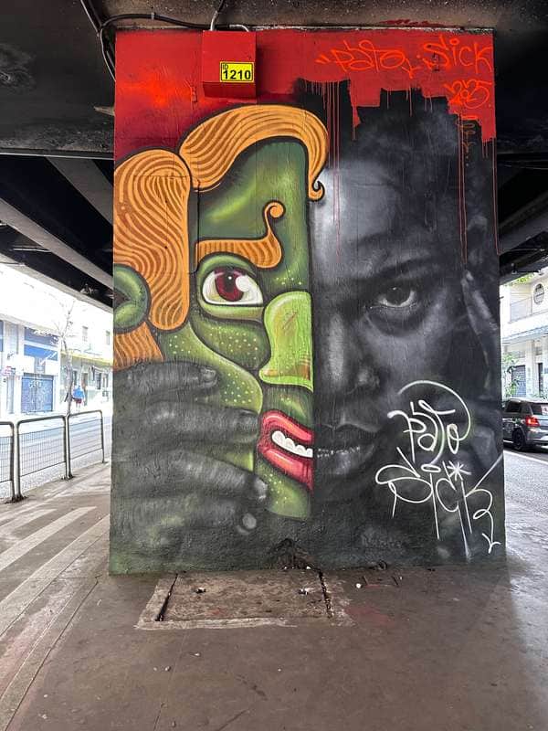 Untitled street art by Marcio Sick in Sao Paulo