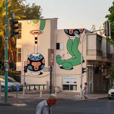 "Abstract Figure Murals" by Brothers of Light in Telaviv