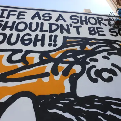 "Life's Rough Shore Mural" by Mark Drew in Las Vegas