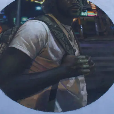 "Nighttime Driver Portrait" by Sebas Velasco in Las Vegas