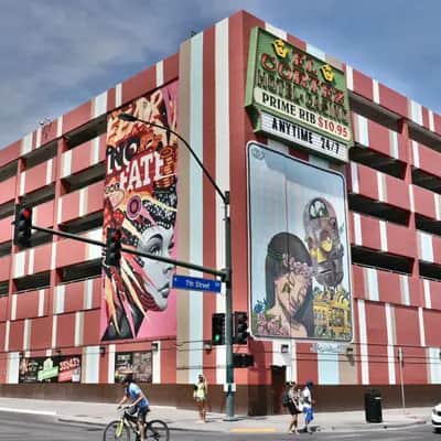 "Stylized Portrait with Typography" by Tristan Eaton in Las Vegas