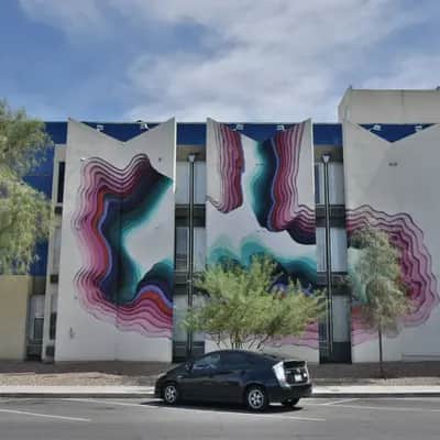 "Flowing Topographic Abstractions" by 1010 in Las Vegas
