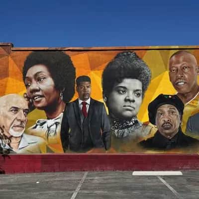 "Civil Rights Leaders Portrait Mural" by Enkone in Los Angeles