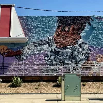 "Portrait with Reaching Hand" by Robert Vargas in Los Angeles