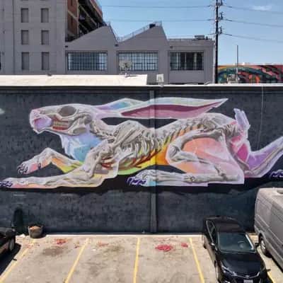 "Crystal Rabbit" by Nychos in Los Angeles