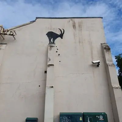 "Mountain Goat" by Banksy in London