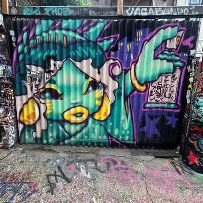 "Aquatic Dragon Creature Mural" by Shiro in New York