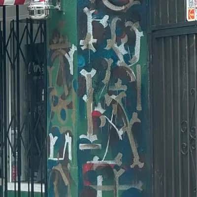 "Layered Graffiti Tags" by Retna in Los Angeles