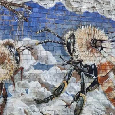 "Save the Bees." by Louis Masai in London