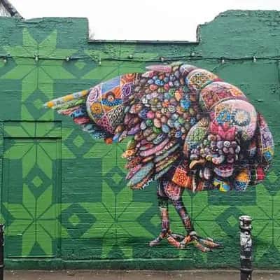 "Patterned Elephant Street Mural" by Louis Masai in London