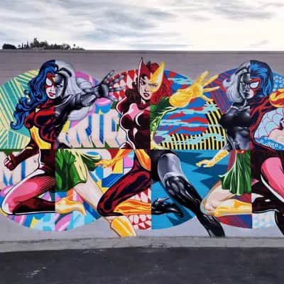 "Women of Marvel" by Tristan Eaton in Los Angeles