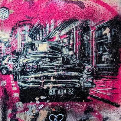 "Oldtimer" by C215 in Berlin
