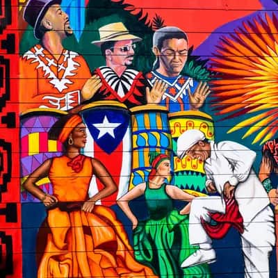 "Activists and carneval" by Precita Eye Muralist in San Francisco