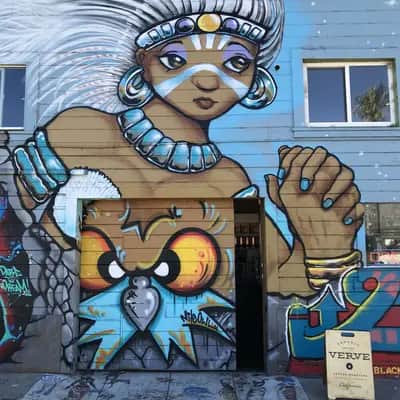 "Aztecs & owls" by Mark Bode in San Francisco