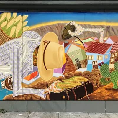 "Mexican village" by Alberto Ybarra in San Francisco