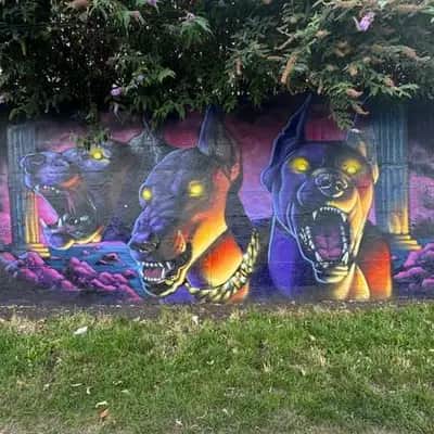 "Cerberus" by Friz in Dublin