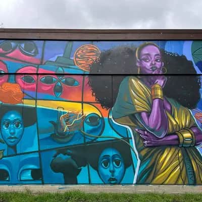 "Ancestral Portraits and Spiritual Figures" by Timothy B in Oakland