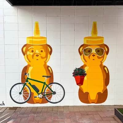 "eBike Bear, Culdesac Mural" by Fnnch in Phoenix