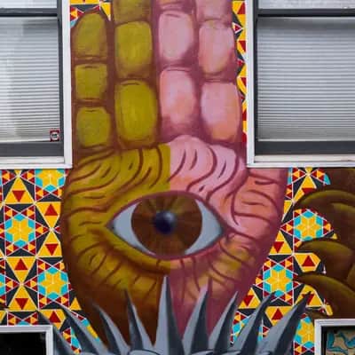 "All-seeing eye and doggies" by Vawsh in San Francisco