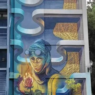 "Fiery and Free" by WD (Wild Drawing) in Athens