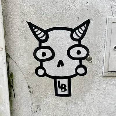 "Horned Character with LB Tag" by Lambiscada in Lisbon