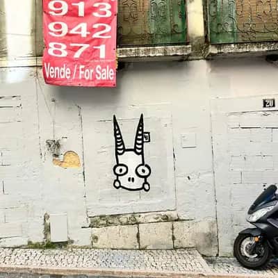 "Cartoon Dog Character Stencil" by Lambiscada in Lisbon