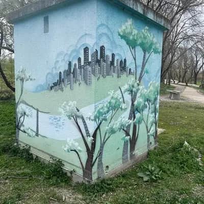 "a nature park near the city" by anonymous artist in Madrid