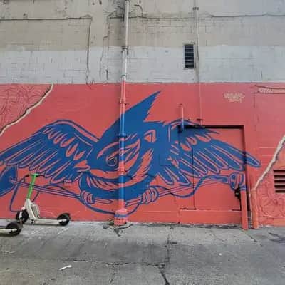 "Blue Bird in Flight" by Tavo Garavato in Seattle