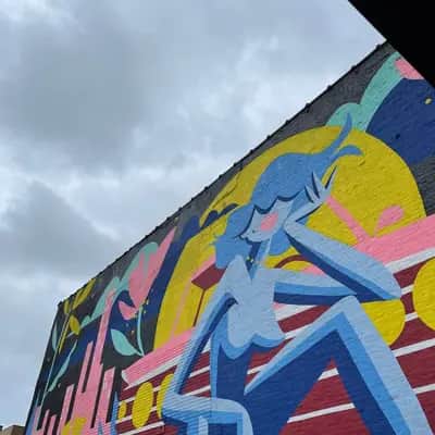 "Abstract Figure Mural" by jas in Chicago