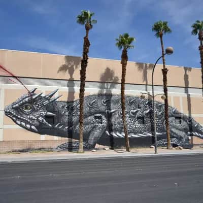 "Horned Lizard" by Roa in Las Vegas