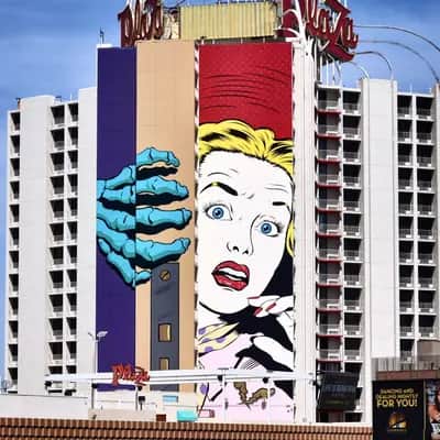 "Behind Closed Doors" by D*Face in Las Vegas