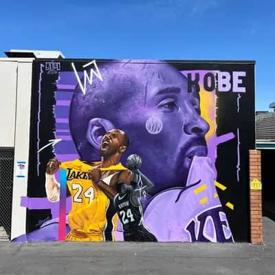 "Kobe Bryant Memorial Mural" by SEPC in Sacramento