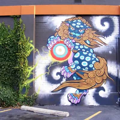 "Restyle Animal Rescue Thrift Store Mural Project" by Conchas_Art in Boise