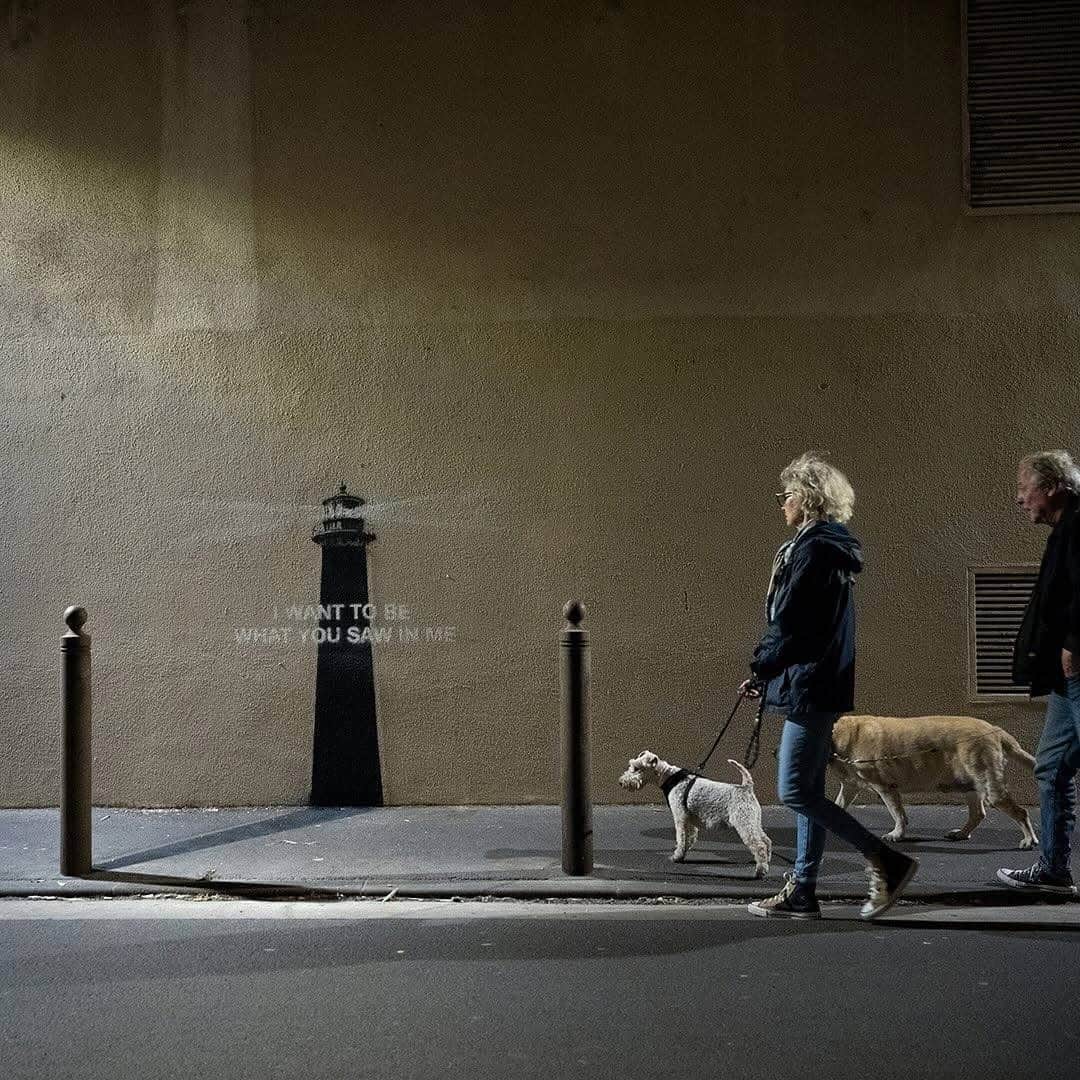 "I want to be what you saw in me" by Banksy in Marseille