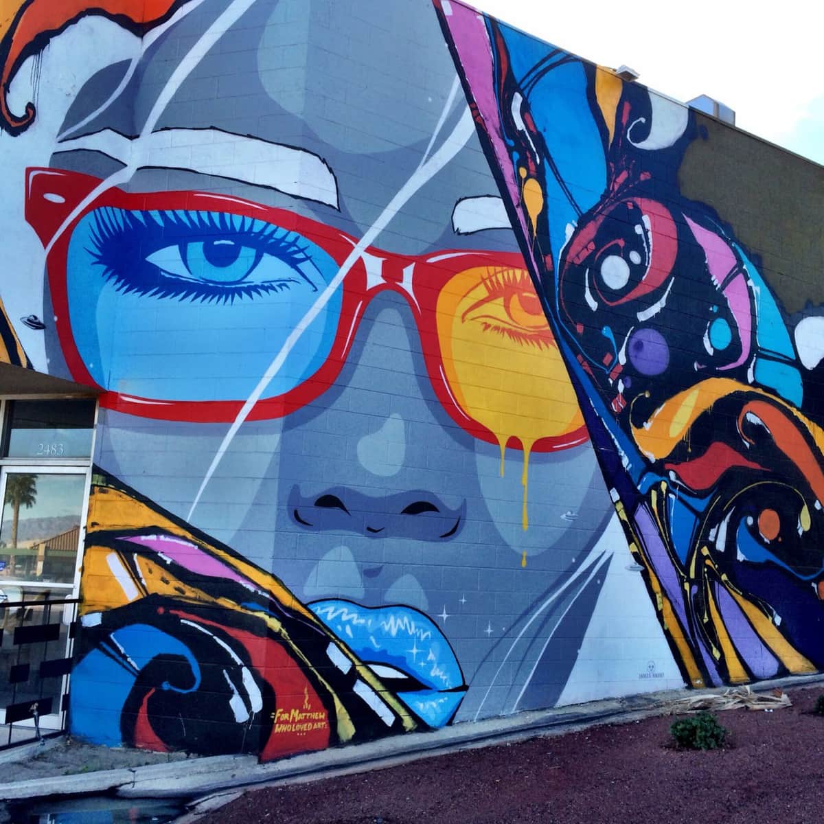 "Vibrant Eyes" by James Haunt in Palm Springs