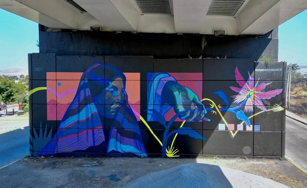 "Wise Woman and  Bird Flower" by OKEDART in Coto Del Sol, Guadalajara
