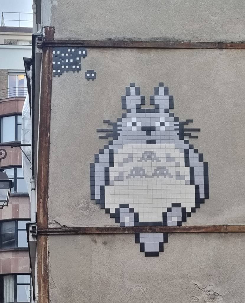 "PA_1529 Studio Ghibli" by Invader in Paris 4e Arrondissement, Paris
