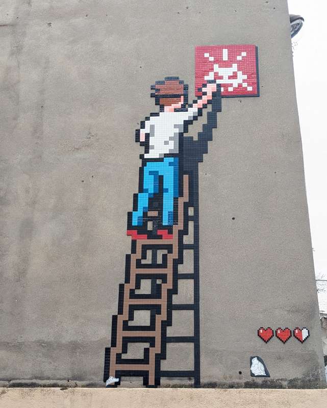 "PA_1336" by Invader in Paris 11e Arrondissement, Paris