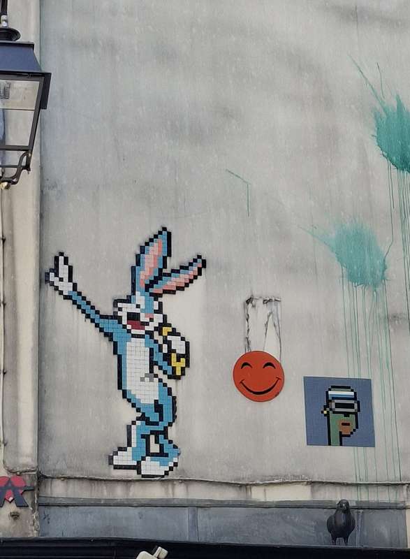 "PA_1172 (Bugs bunny), Cryptopunk" by Invader in Paris 4e Arrondissement, Paris
