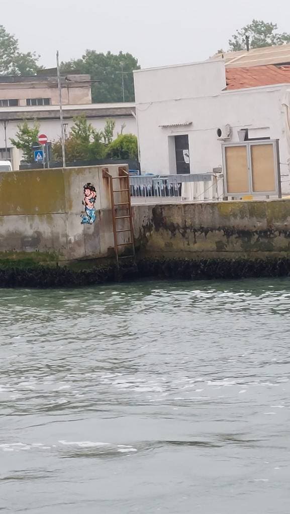 "Sirena" by Invader in Ravenna
