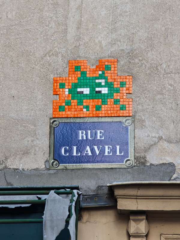 "PA_738" by Invader in Paris 19e Arrondissement, Paris