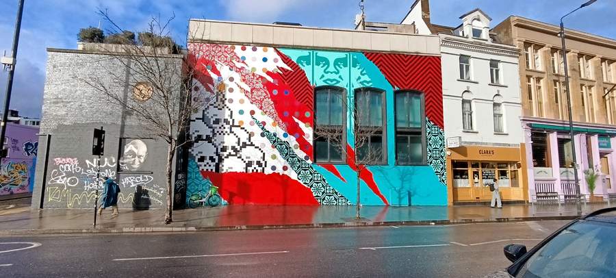 "Triple Trouble" by Invader in Whitechapel, London