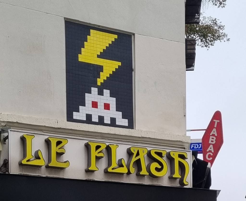 "PA_1207, Le Flash" by Invader in Paris 10e Arrondissement, Paris