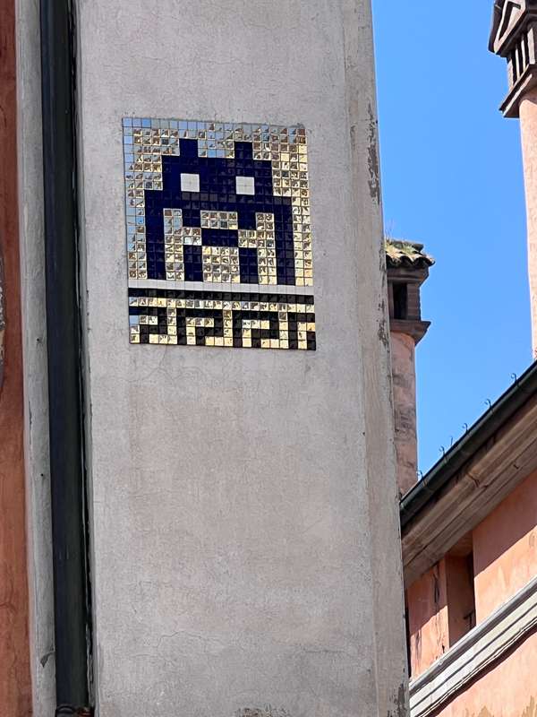 "Space Invader" by Invader in Ravenna