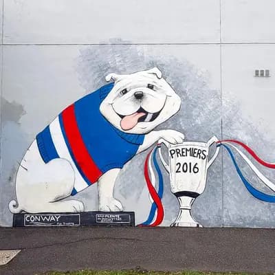 Bulldogs 2016 Premiership Celebration Mural