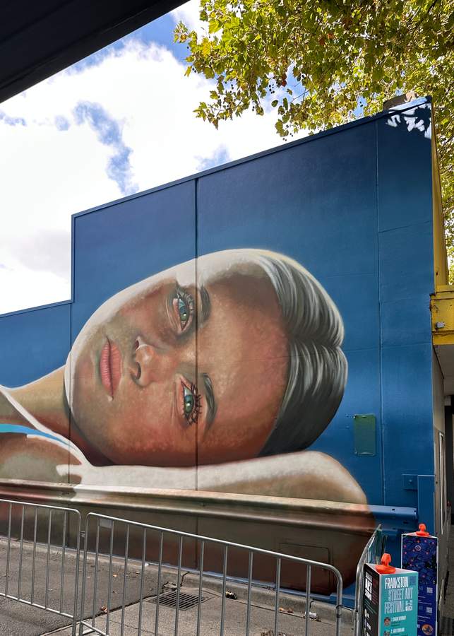 "Reclining Cloud Girl" by Juzpop in Frankston, Melbourne